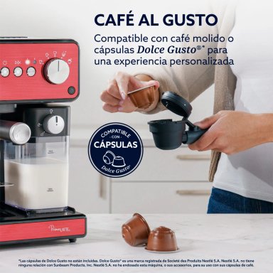 CAFETERA OSTER PRIMALATTE ROJA - 5