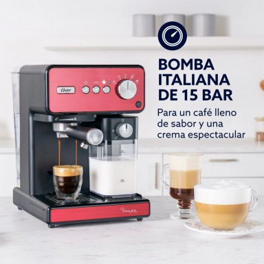 CAFETERA OSTER PRIMALATTE ROJA - 6
