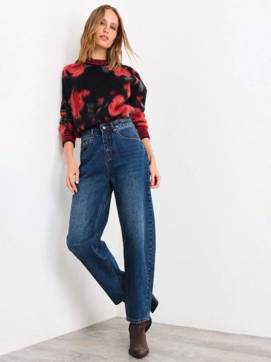 JEANS MUJER IO ALGODÓN BALLOON - 1