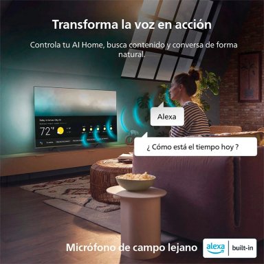 SMART TV PHILIPS QLED 4K UHD 50” AMBILIGHT 50PUD8250 - 5