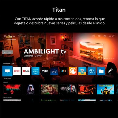 SMART TV PHILIPS QLED 4K UHD 50” AMBILIGHT 50PUD8250 - 7