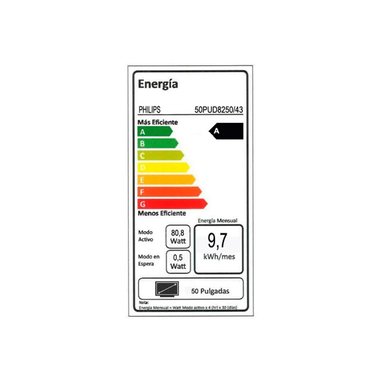 SMART TV PHILIPS QLED 4K UHD 50” AMBILIGHT 50PUD8250 - 9