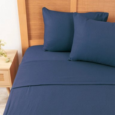 JUEGO DE SÁBANAS MASHINI POLAR LISA 2 PLAZAS AZUL - 1