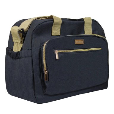 BOLSO MATERNAL BEBESIT PAÑA PREMIUM NEGRO/DORADO - 1