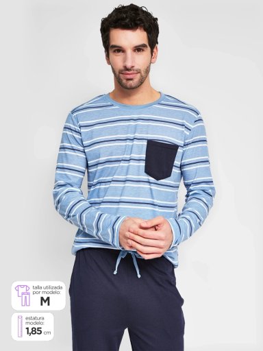 PIJAMA HOMBRE REGATTA ALGODÓN  - 1