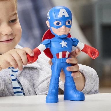 FIGURA DE ACCIÓN SPIDEY AND HIS AMAZING FRIENDS CAPITÁN AMÉRICA STEVE ROGERS - 7