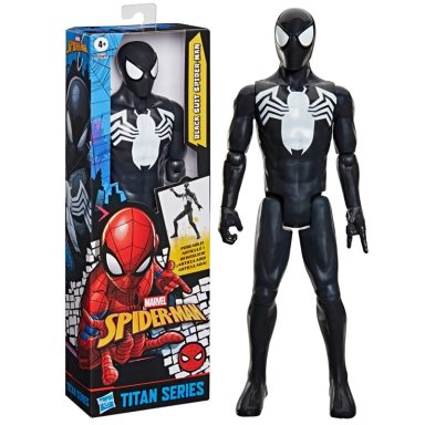 FIGURA DE ACCIÓN SPIDER-MAN TITAN SERIES SPIDER-MAN CON TRAJE NEGRO - 1