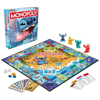 JUEGO DE MESA HASBRO GAMING MONOPOLY EDICIÓN DISNEY STITCH - 2