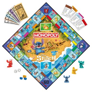 JUEGO DE MESA HASBRO GAMING MONOPOLY EDICIÓN DISNEY STITCH - 3