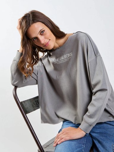 POLERA MUJER MAUI & SONS MANGA LARGA - 1