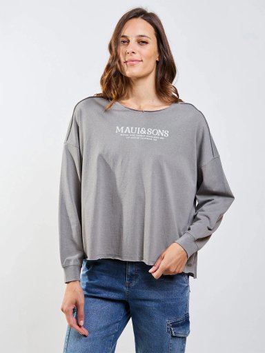 POLERA MUJER MAUI & SONS MANGA LARGA - 2