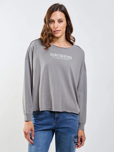 POLERA MUJER MAUI & SONS MANGA LARGA - 3