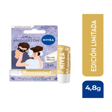 BÁLSAMO LABIAL NIVEA VANILLA BISCUIT EDICIÓN LIMITADA BRIDGERTON 4,8GR - 1