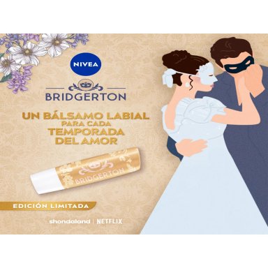 BÁLSAMO LABIAL NIVEA VANILLA BISCUIT EDICIÓN LIMITADA BRIDGERTON 4,8GR - 4