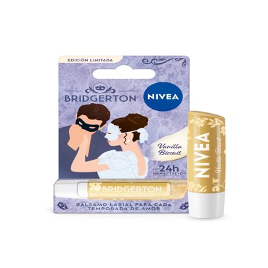 BÁLSAMO LABIAL NIVEA VANILLA BISCUIT EDICIÓN LIMITADA BRIDGERTON 4,8GR - 5