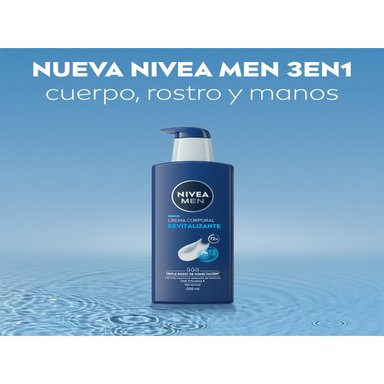 CREMA CORPORAL NIVEA MEN REVITALIZANTE 3EN1 PIEL NORMAL 500ML - 6