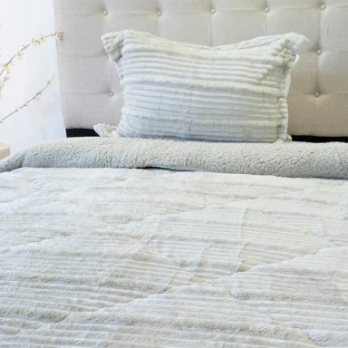 CUBRECAMA DORAL COTELONI SHERPA 1.5 PLAZAS BEIGE - 2