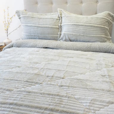 CUBRECAMA DORAL COTELONI SHERPA 2 PLAZAS BEIGE - 2