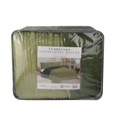 CUBRECAMA DORAL COTELONI SHERPA KING VERDE - 4