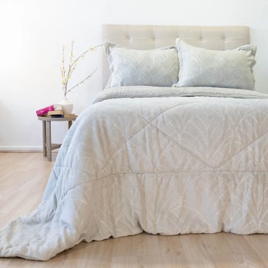 CUBRECAMA DORAL OUTBOSS SHERPA SÚPER KING BEIGE - 1