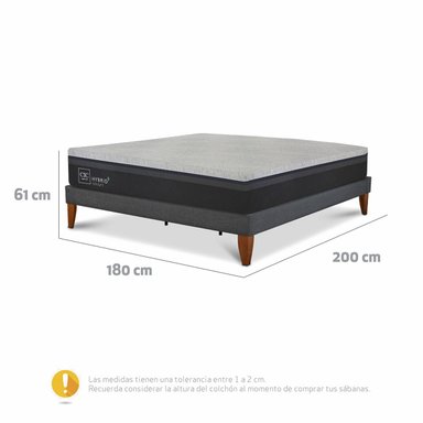 CAMA EUROPEA CIC HYBRID PLUS INFINITY KING GRIS - 3