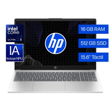 NOTEBOOK HP 15-FD1255LA INTEL CORE ULTRA 5 16GB RAM 512GB SSD TOUCH 15.6” - 1