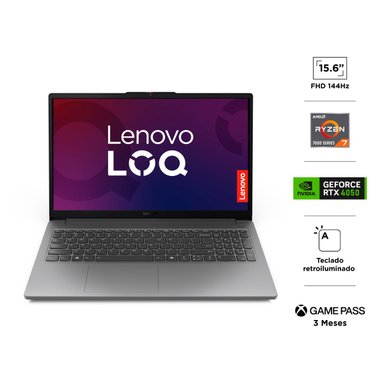 NOTEBOOK LENOVO LOQ AMD RYZEN 7 16GB RAM 512GB SSD NVIDIA RTX 4050 15.6” - 2