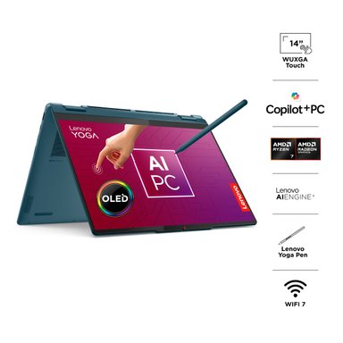 NOTEBOOK LENOVO YOGA 7 2-IN-1 AMD RYZEN AI 7 32GB RAM 1TB SSD TOUCH 14” - 9