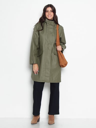 CHAQUETA MUJER WADOS IMPERMEABLE CAPUCHA Y BOLSILLOS - 1