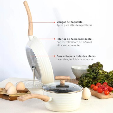 BATERÍA DE COCINA SIMPLIT SAVANNAH 9 PZS - 5