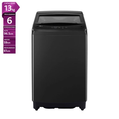 LAVADORA CARGA SUPERIOR LG WT13OBVTB 13KG NEGRO - 1
