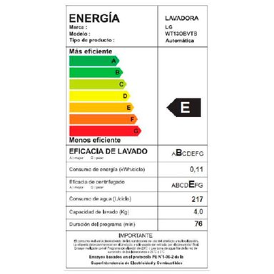 LAVADORA CARGA SUPERIOR LG WT13OBVTB 13KG NEGRO - 4