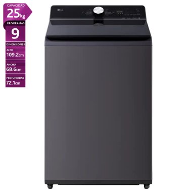 LAVADORA CARGA SUPERIOR LG WT25EGTX6 25KG GRAFITO - 1