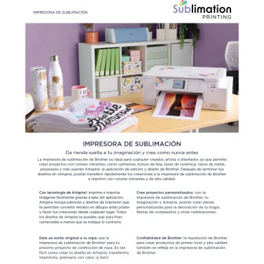 IMPRESORA SUBLIMACIÓN BROTHER SP1 - 4