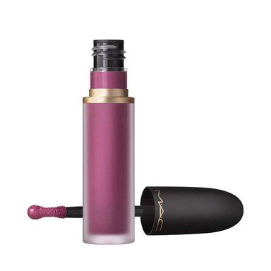 LABIAL LÍQUIDO MAC POWDER KISS LIP & CHEEK MOUSE SOMETHING BORROWED 5ML - 1