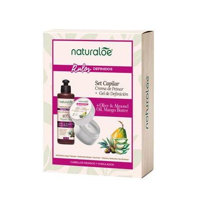 ESTUCHE CAPILAR NATURALOE RULOS DEFINIDOS GEL 200ML+CREMA DE PEINAR 250ML - 1