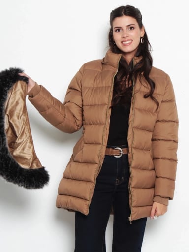 PARKA MUJER WADOS MANGA LARGA CAPUCHA Y CIERRE - 5