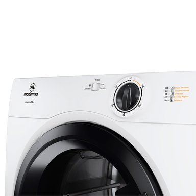 SECADORA DE ROPA POR VENTILACIÓN MADEMSA 7DBZG PRO 7KG BLANCO - 5