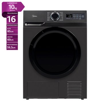 SECADORA DE ROPA BOMBA DE CALOR MIDEA MD110H105/T 10.5KG GRAFITO - 1