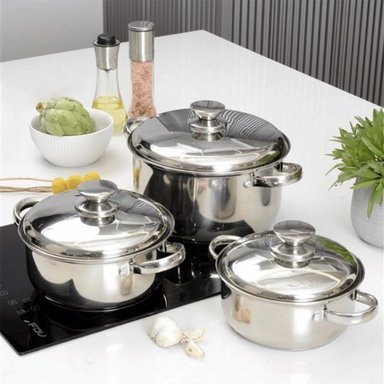 PACK FANTUZZI OLLA A PRESIÓN 6 LITROS COMPREZZO + BATERÍA DE COCINA 6 PIEZAS PAVIA - 7