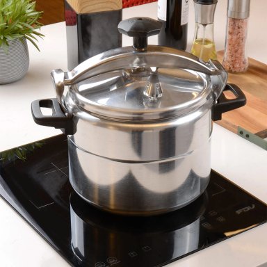 PACK FANTUZZI OLLA A PRESIÓN 6 LITROS COMPREZZO + BATERÍA DE COCINA 6 PIEZAS PAVIA - 8