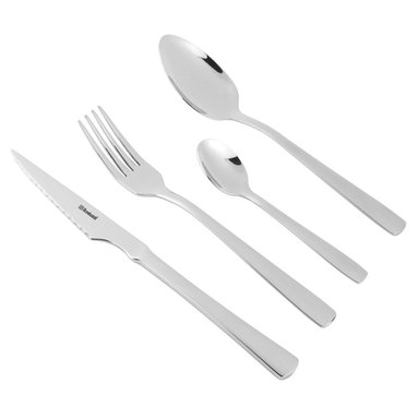SET DE LOZA FANTUZZI JUEGO DE VAJILLA 20 PZS + CUBIERTOS PISA + JARRA 4 VASOS - 3