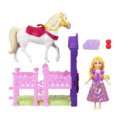MUÑECA DISNEY PRINCESAS ESTABLO CON CABALLO - 1