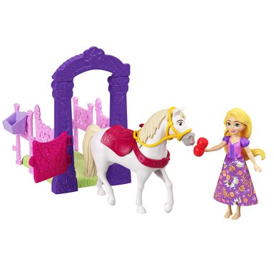 MUÑECA DISNEY PRINCESAS ESTABLO CON CABALLO - 2