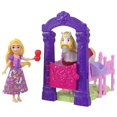 MUÑECA DISNEY PRINCESAS ESTABLO CON CABALLO - 4