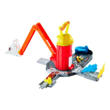 PISTA JUGUETE HOT WHEELS  SUPER PISTA ESTACIÓN DE BOMBEROS - 1