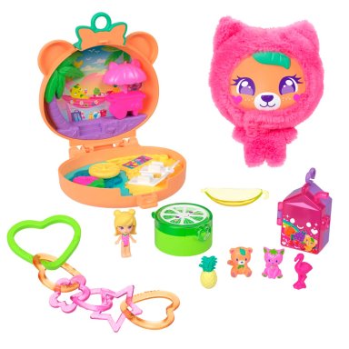 MUÑECA POLLY POCKET OSITO DE PELUCHE JUEGO COMPACTO - 1