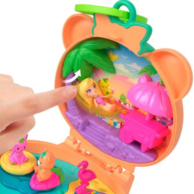 MUÑECA POLLY POCKET OSITO DE PELUCHE JUEGO COMPACTO - 4