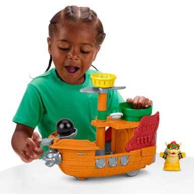 FIGURA ACCIÓN LITTLE PEOPLE NINTENDO BARCO BOWSER SUPER MARIO - 2