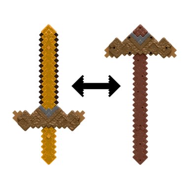 MINECRAFT JUGUETE ESPADA‑PICO TRANSFORMABLE VERSIÓN INVENTOR - 1